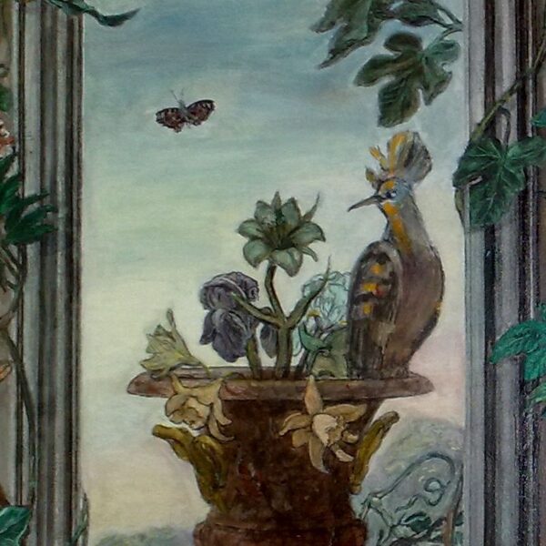 "Die vier Jahreszeiten, Herbst und Winter", Detail, Tempera und Öl auf Leinwand