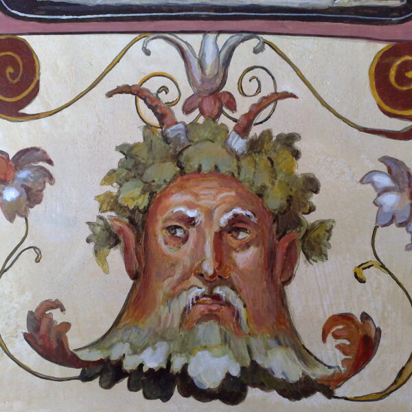 "Ornament mit Grotesken", Detail