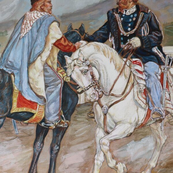 "Treffen in Teano", Detail