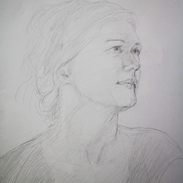 "Riccarda", Bleistift