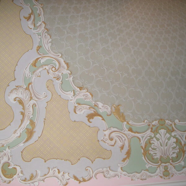 "Deckengestaltung" im Team für Privat, Pigmente und natürliches Bindemittel, Detail 1