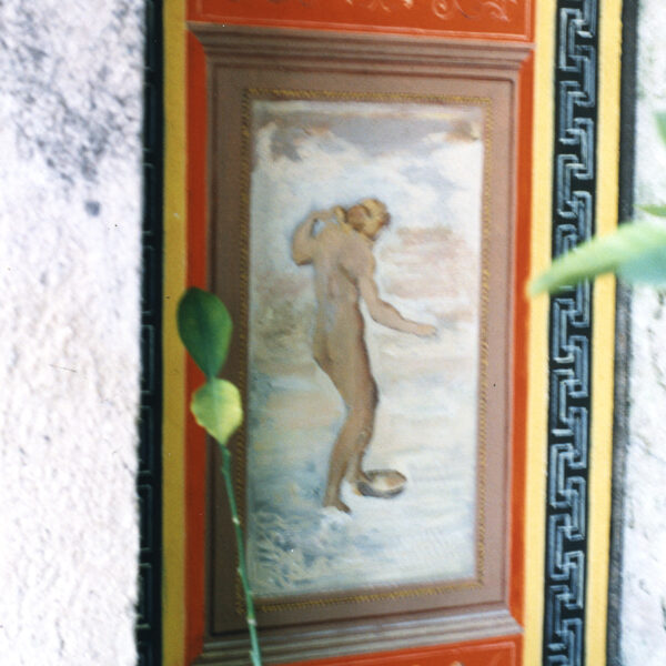 "Geburt der Venus", Kunstkopie nach Raffaello, Pigmente und Acrylbindemittel, Panel