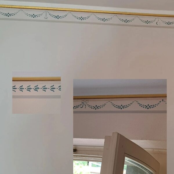 "Decorazione di interni" per privato, pigmenti e legante acrilico