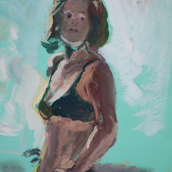 "Aria d'estate", olio su cartoncino