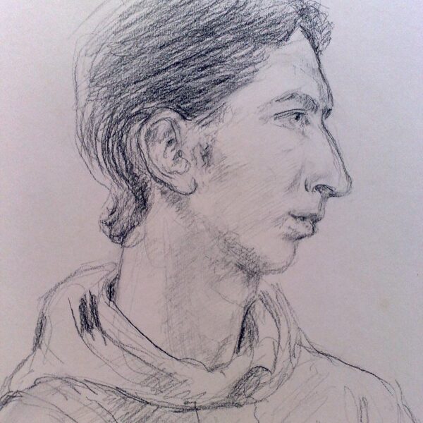 "Seraphim", matita e carboncino