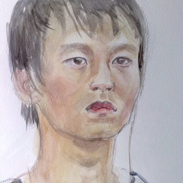 "Ragazzo orientale", acquerello