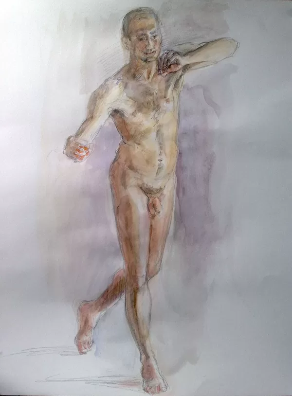 „Tänzer“, Aquarell