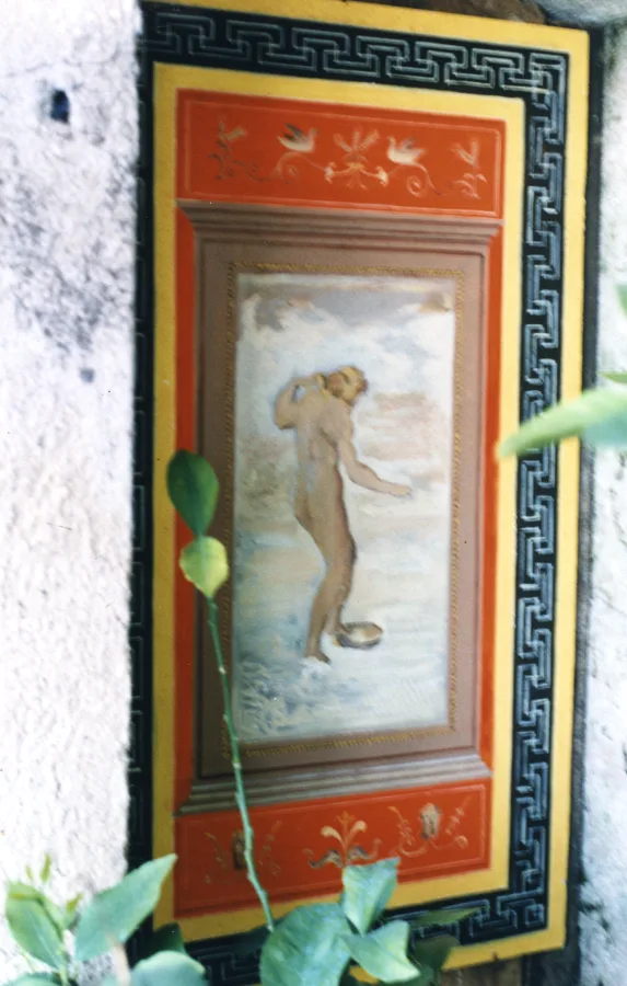 "Geburt der Venus", Kunstkopie nach Raffaello, Pigmente und Acrylbindemittel, Panel