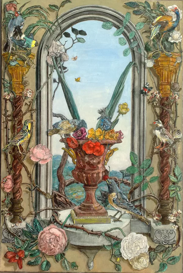 "Le quattro stagioni, primavera e estate", tempera e olio su tela