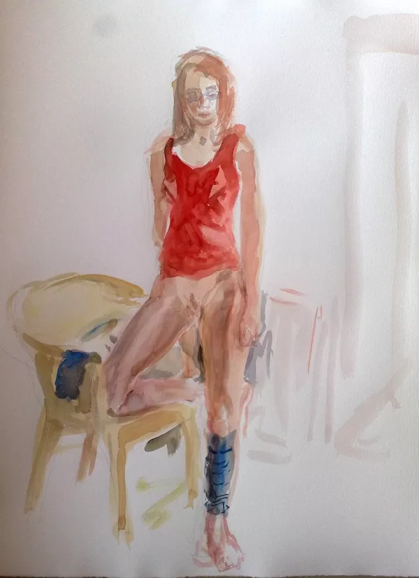 "Ballerina", acquerello