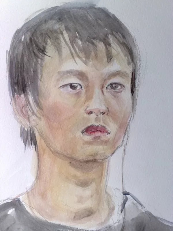 "Ragazzo orientale", acquerello